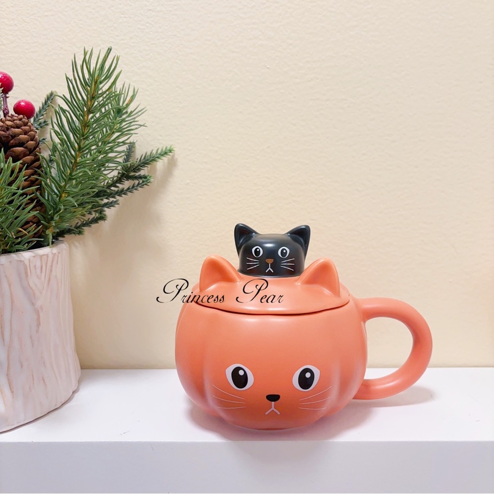 Starbucks Thailand 2024 Halloween Collection Pumpkin Cat Mug